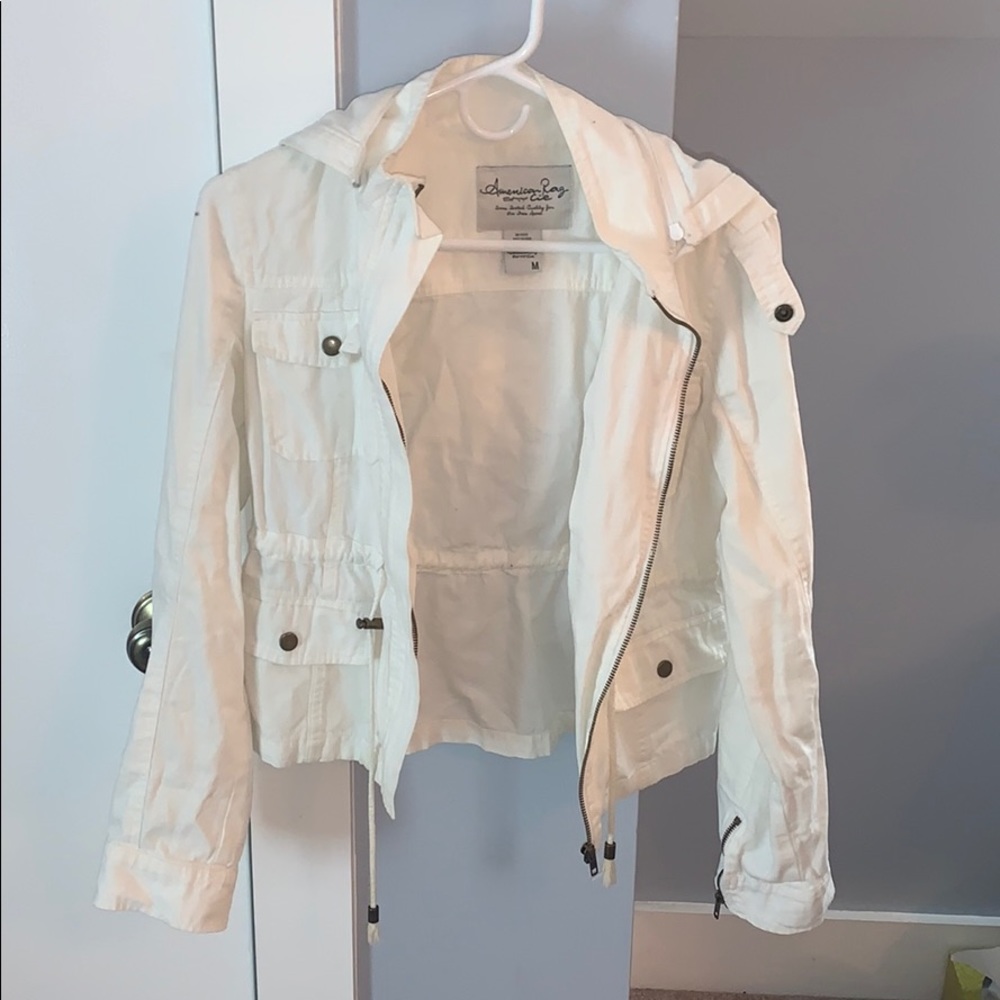 Off-White Zip Up Jacket - image 1